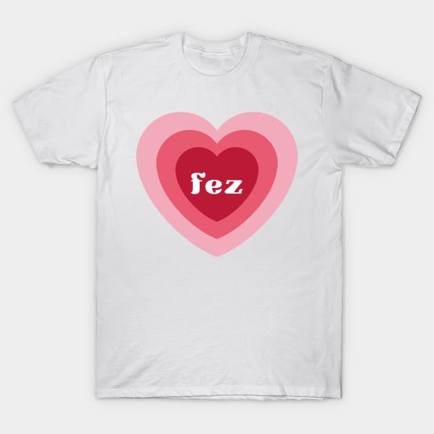 fez heart T-Shirt by little-axii